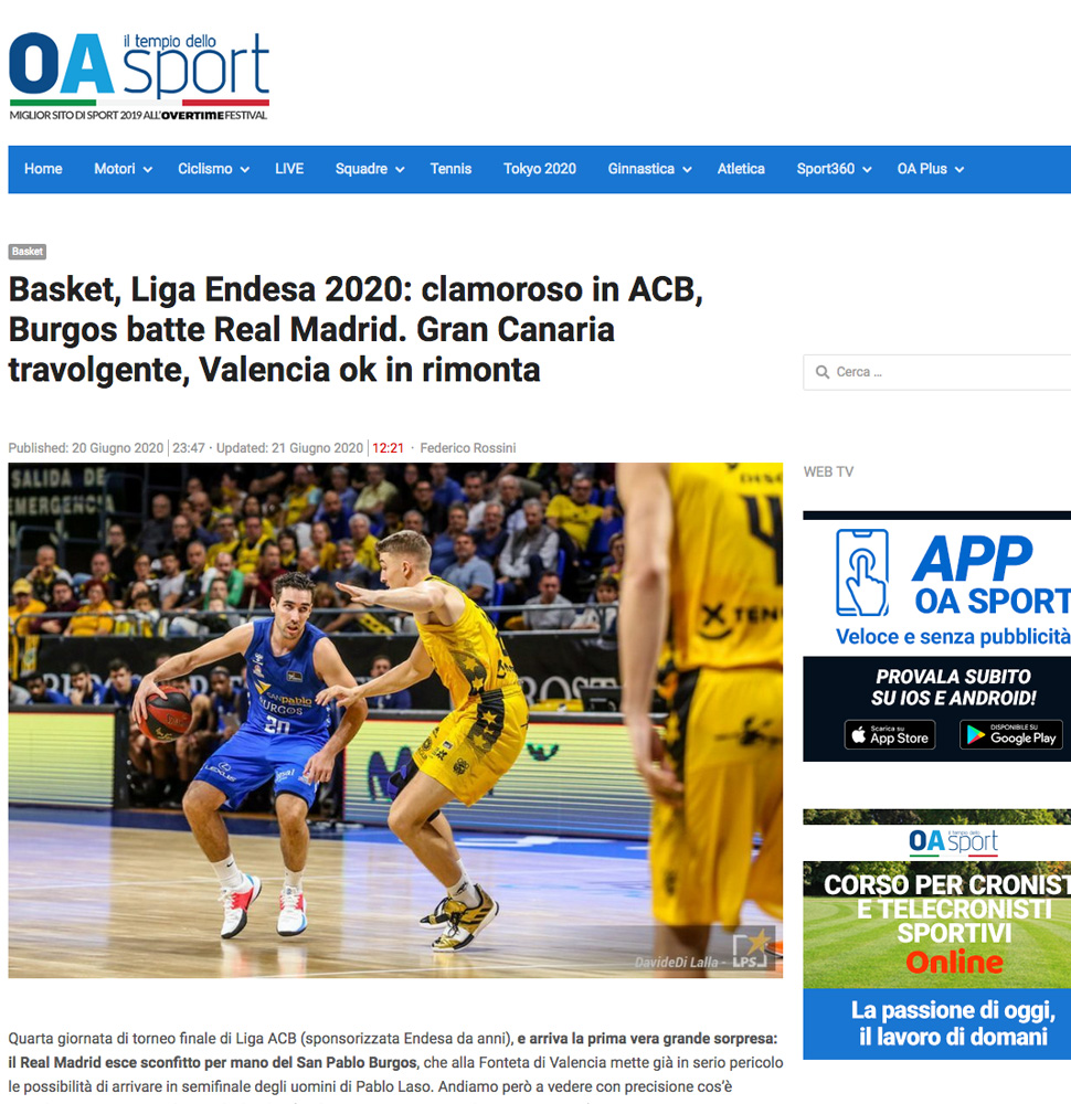 OA Sport: Liga Endesa ACB Tenerife - Gran Canaria - 20-06-2020