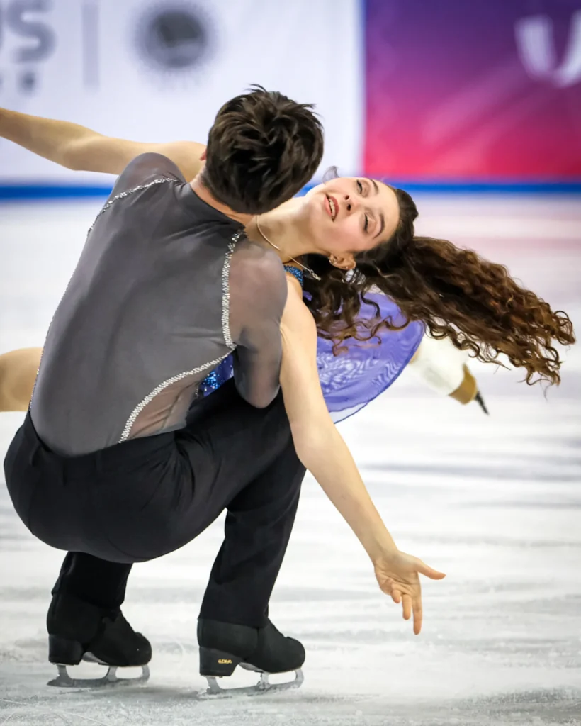 Giulia Isabella Paolino e Andrea Tuba (ITA) durante il Gala di esibizione di pattinaggio di figura ai FISU Games 2025 di Torino, Italia.