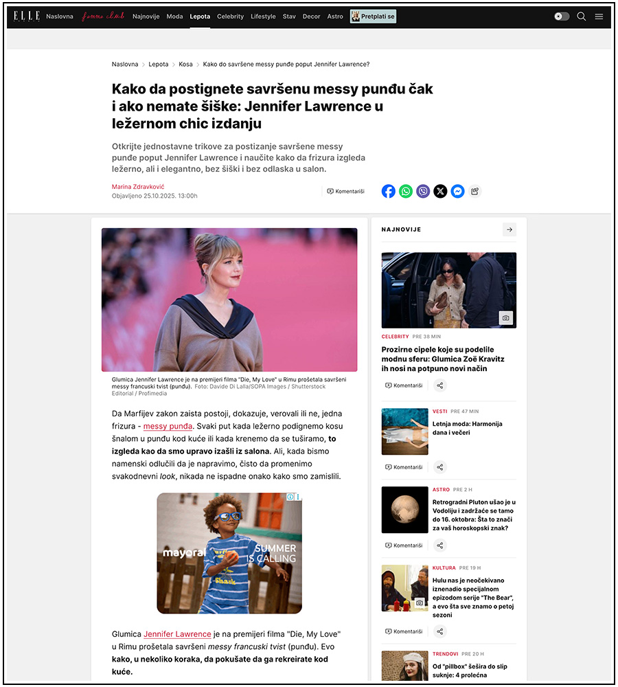 Elle - Jennifer Lawrence - RoFF - Davide Di Lalla